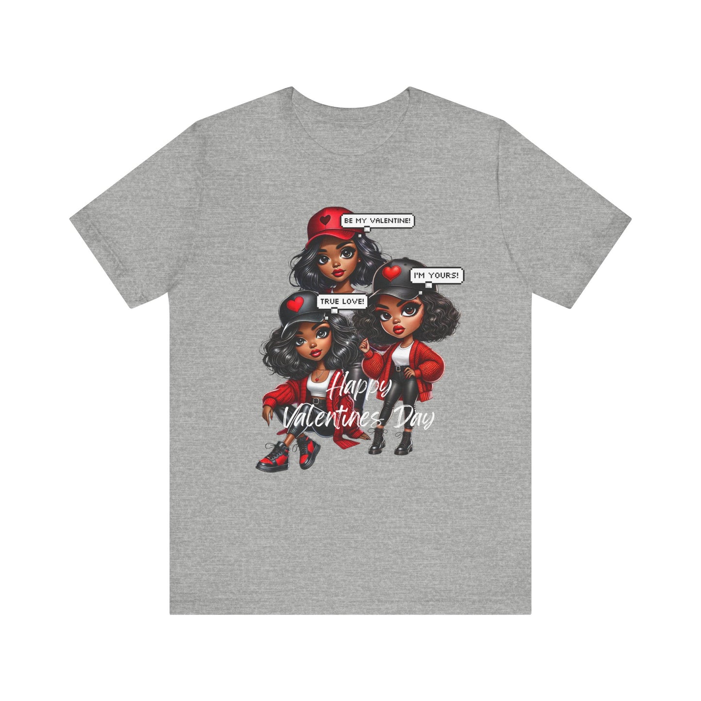 "Happy Valentines Day" - Unisex Jersey Short Sleeve Tee