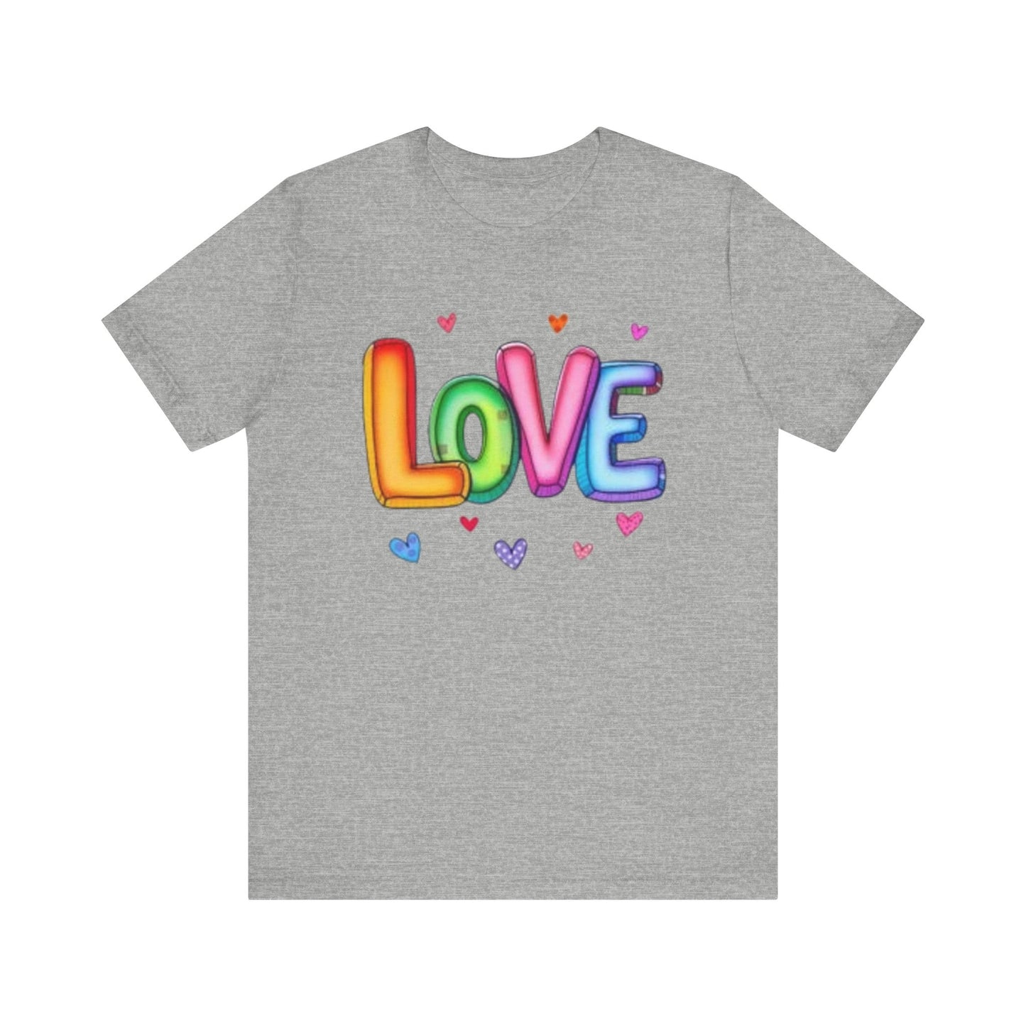"Colorful Love" - Unisex Jersey Short Sleeve Tee