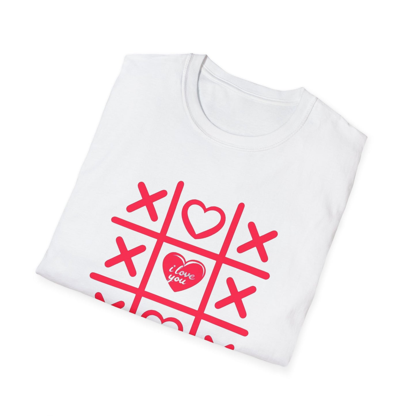 Valentines Day Unisex T-Shirt - Tic Tac Toe Design