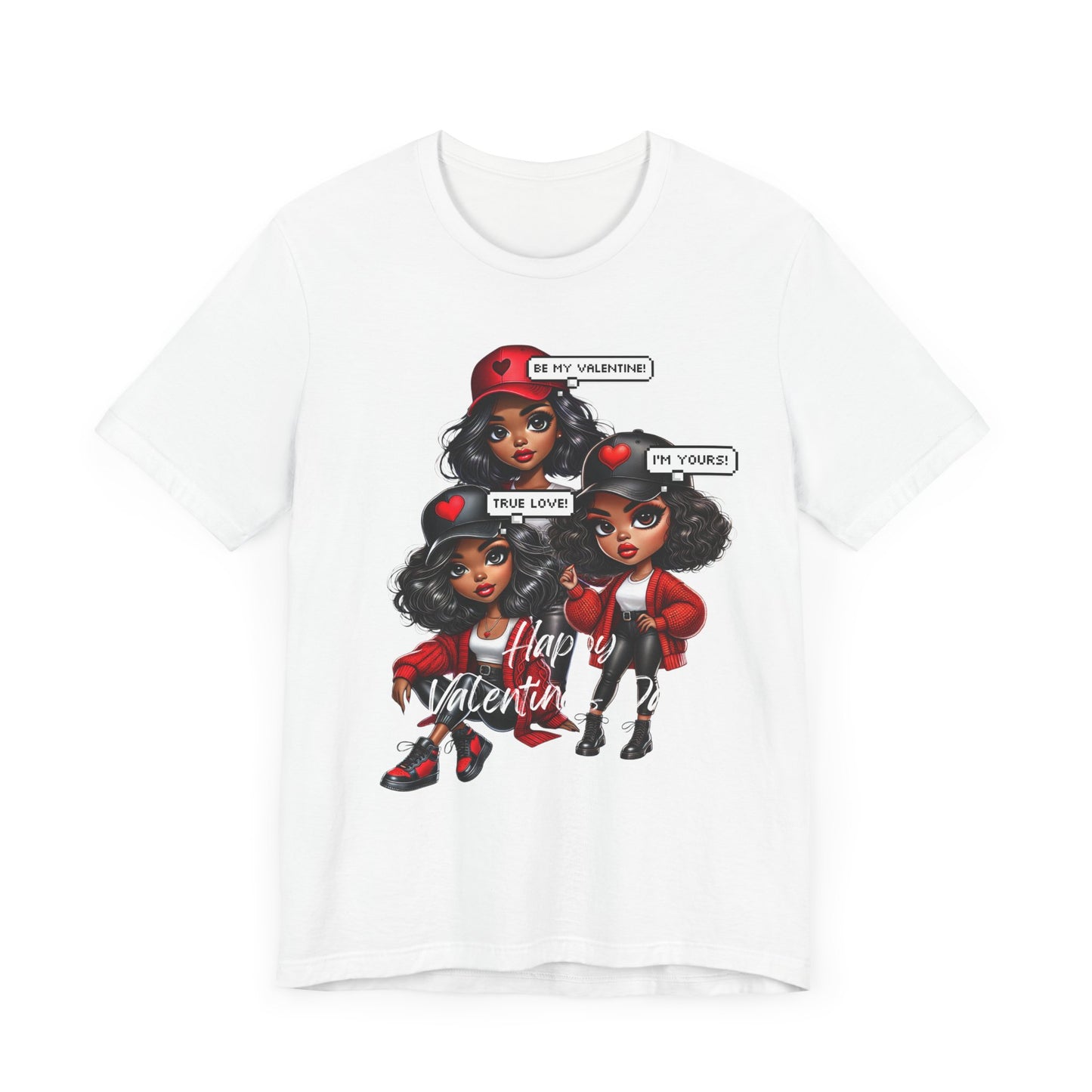 "Happy Valentines Day" - Unisex Jersey Short Sleeve Tee