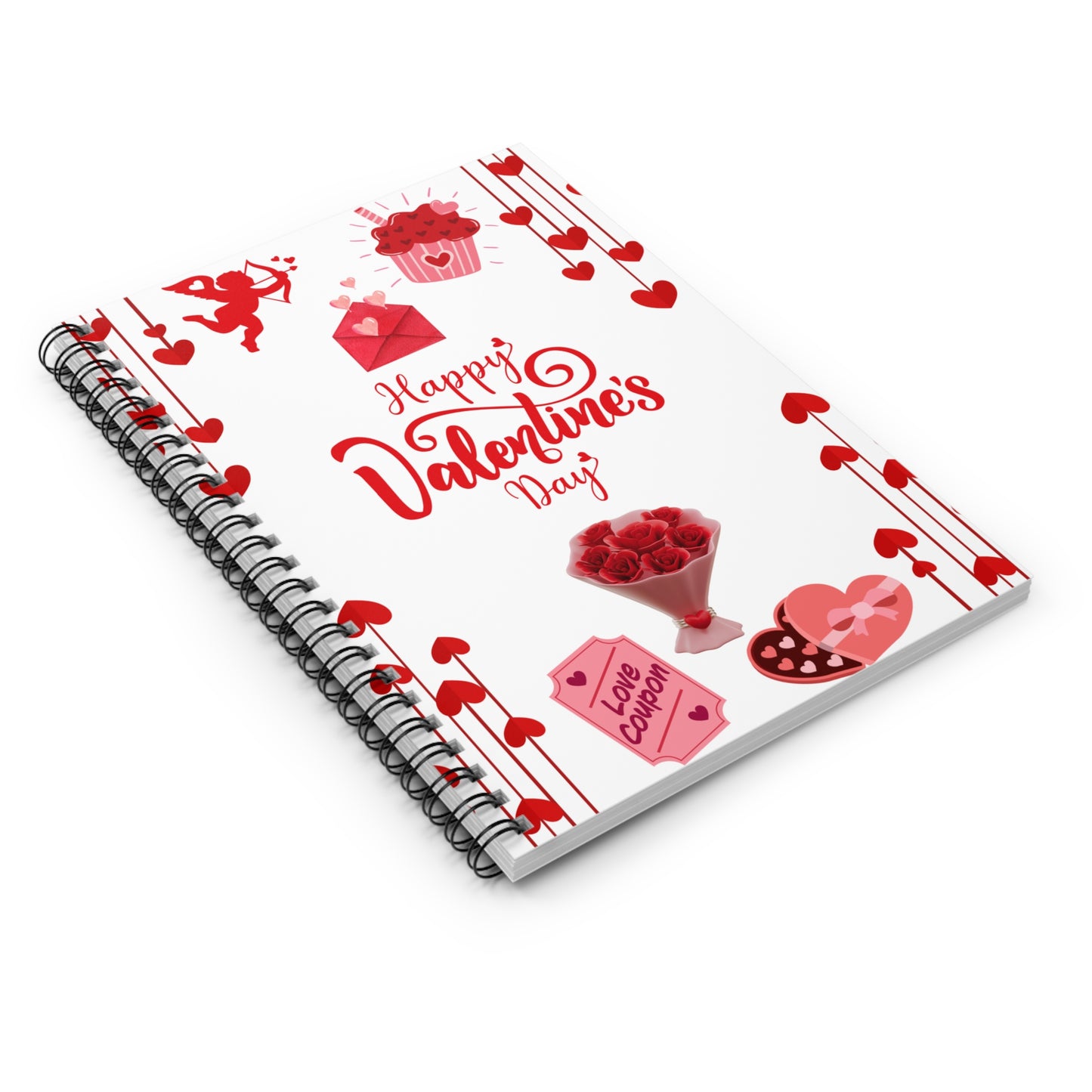 Valentines Day Notebook - Ruled Line