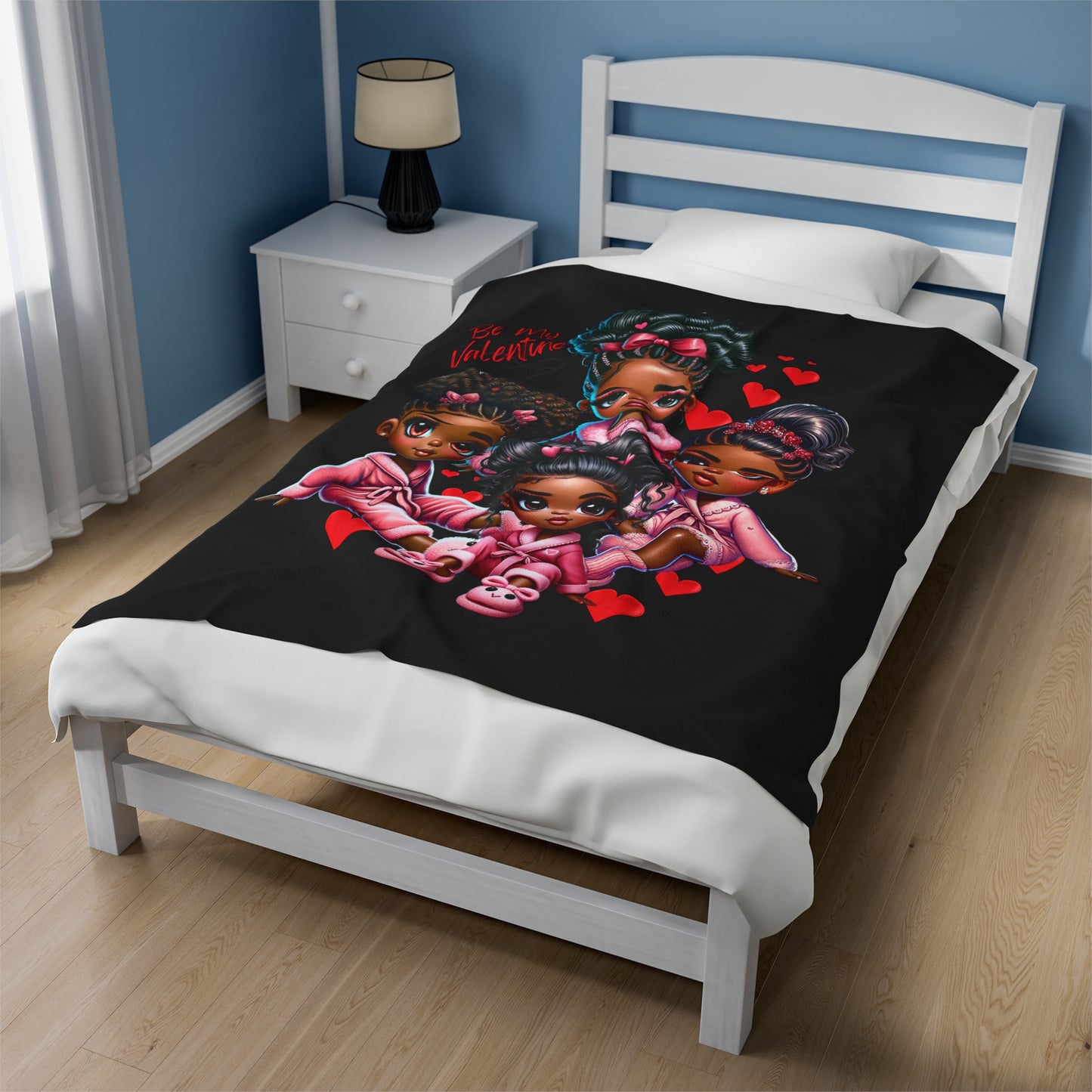 "Be My Valentine" - Velveteen Plush Blanket