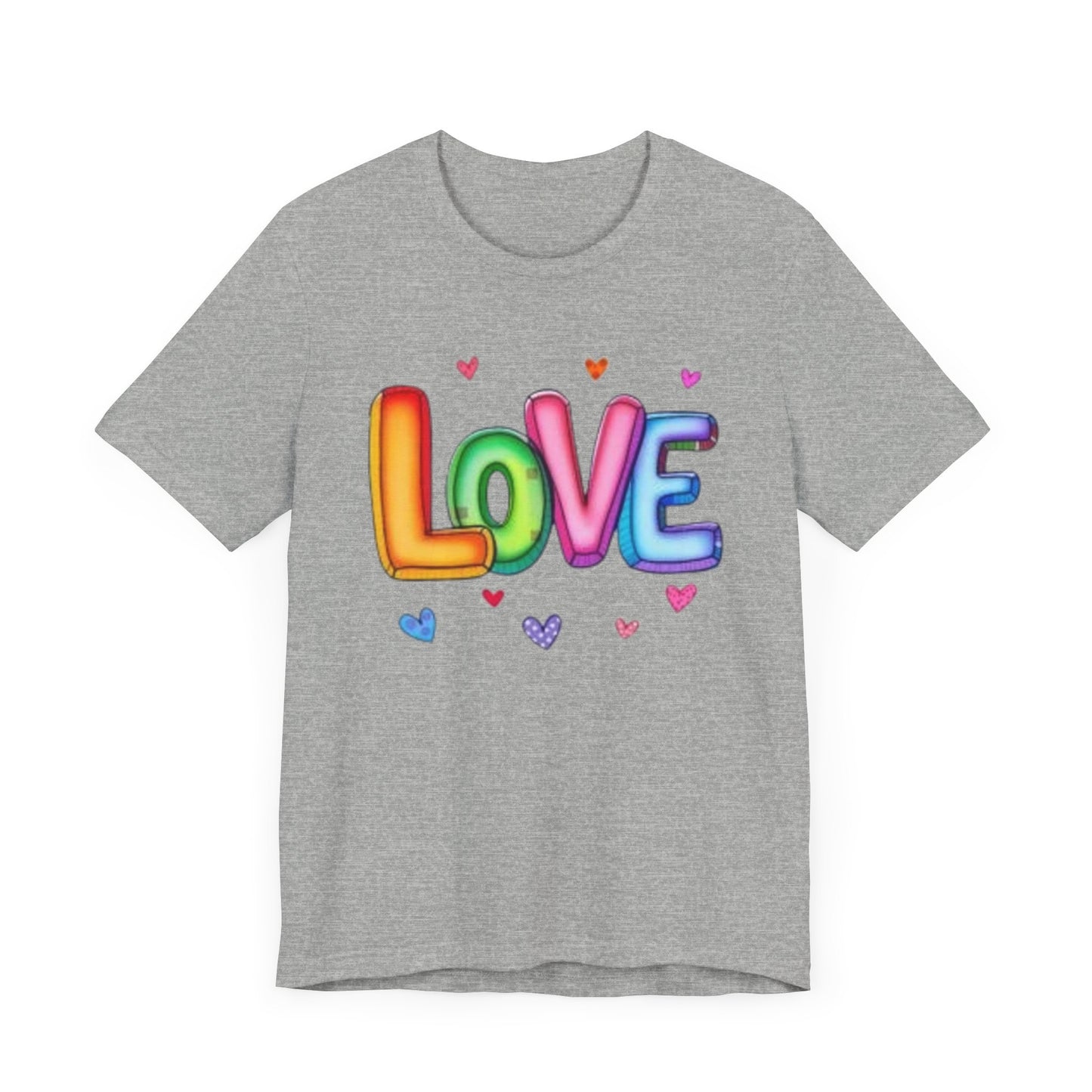 "Colorful Love" - Unisex Jersey Short Sleeve Tee
