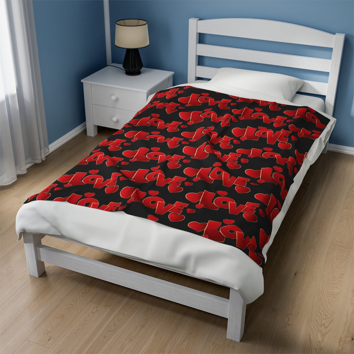 "Love" - Velveteen Plush Blanket
