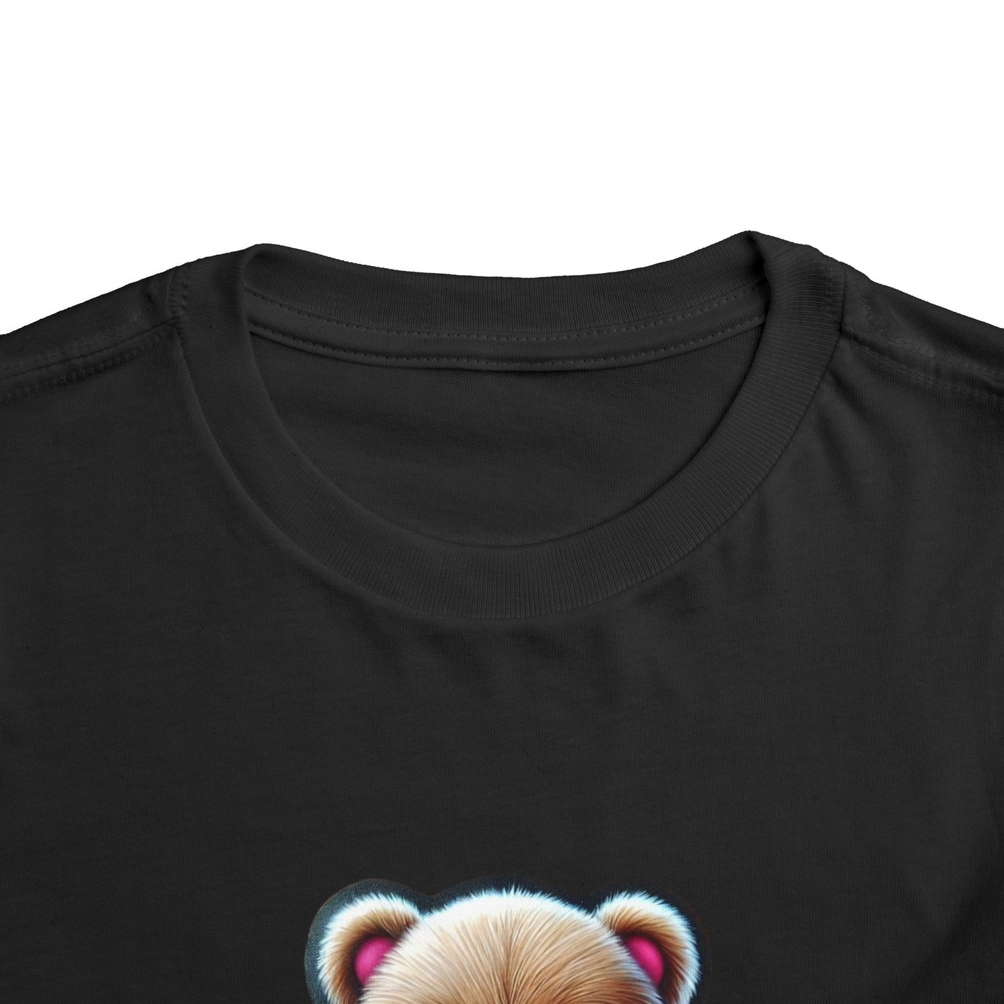 "Happy Valentines Day Teddy Bear" - Toddler Short Sleeve Tee