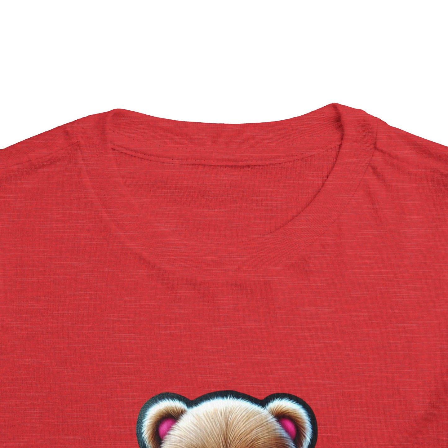 "Happy Valentines Day Teddy Bear" - Toddler Short Sleeve Tee