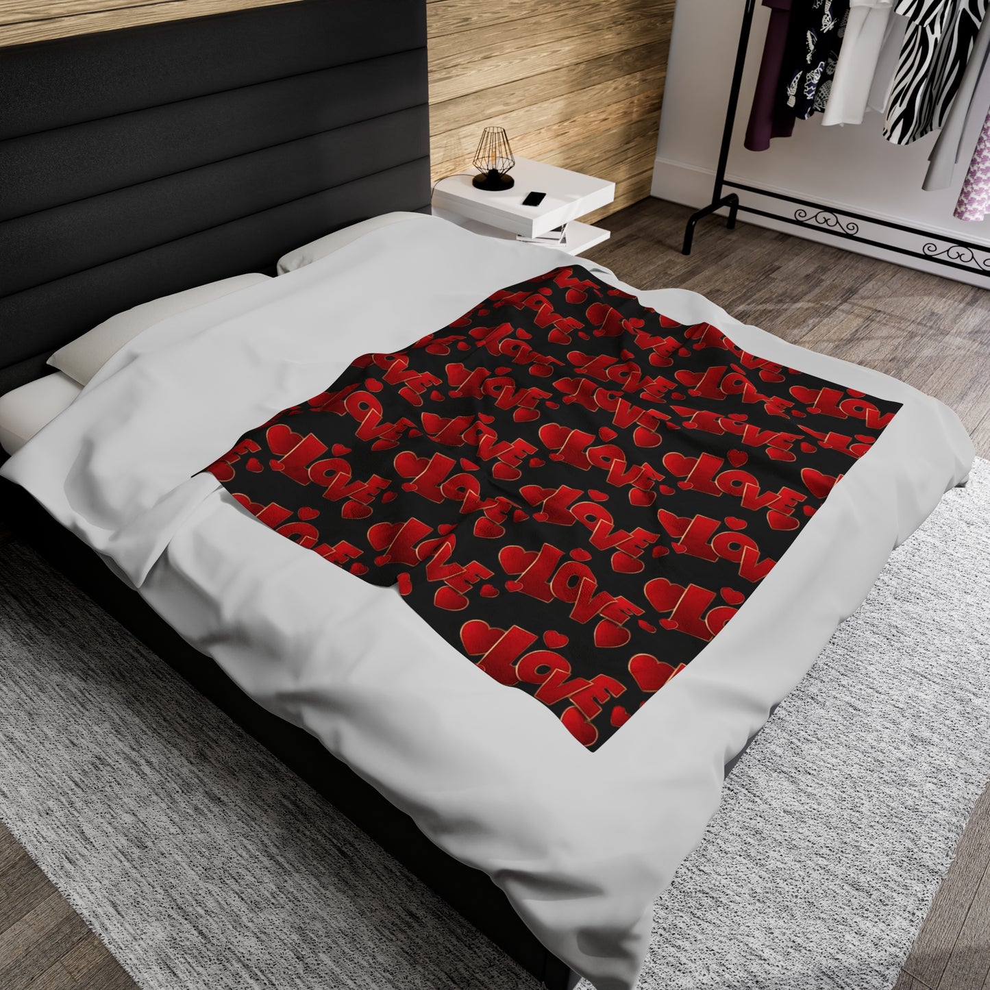 "Love" - Velveteen Plush Blanket