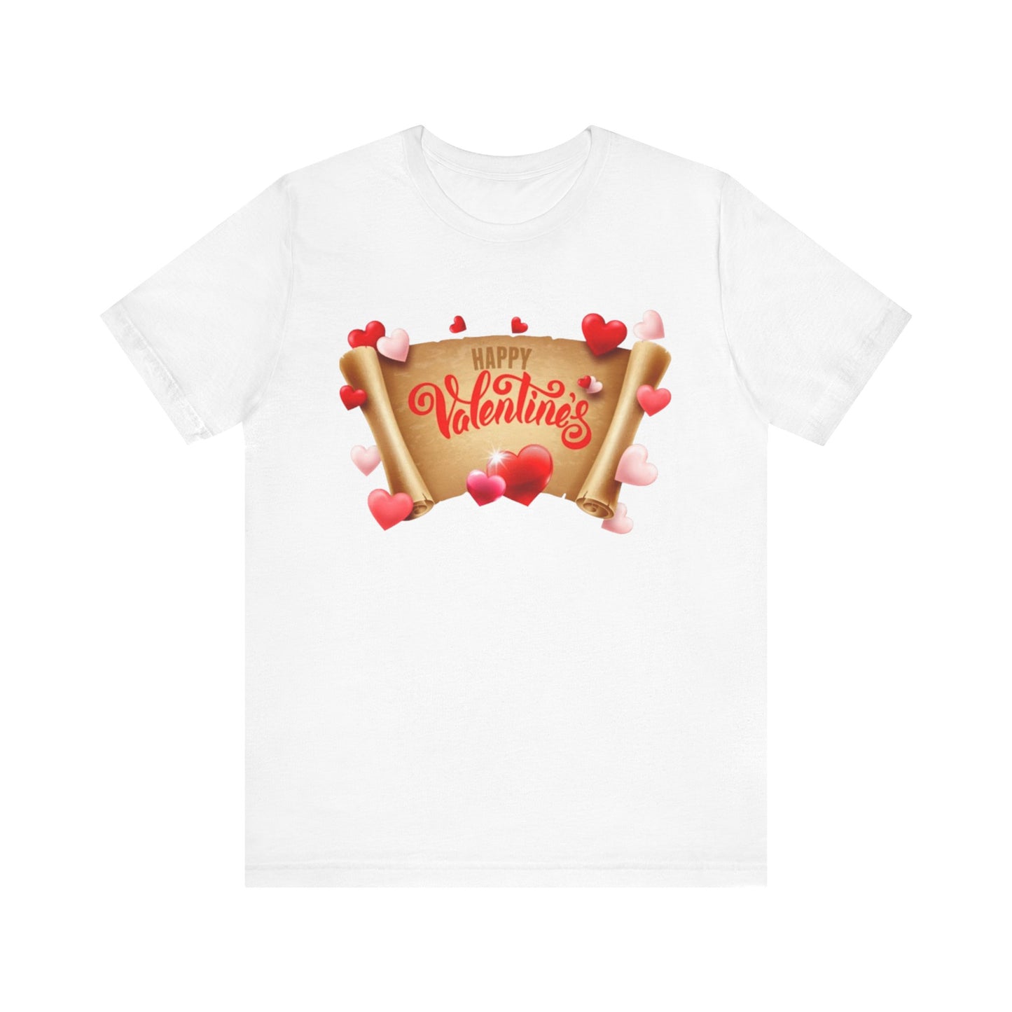 "Happy Valentines Day" - Unisex Jersey Short Sleeve Tee