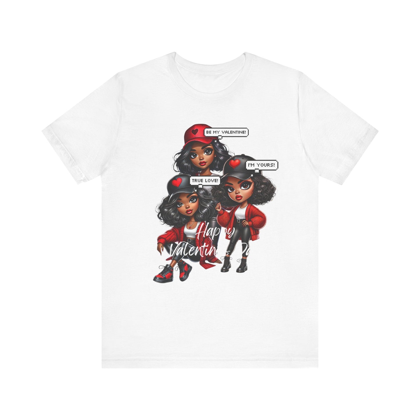 "Happy Valentines Day" - Unisex Jersey Short Sleeve Tee