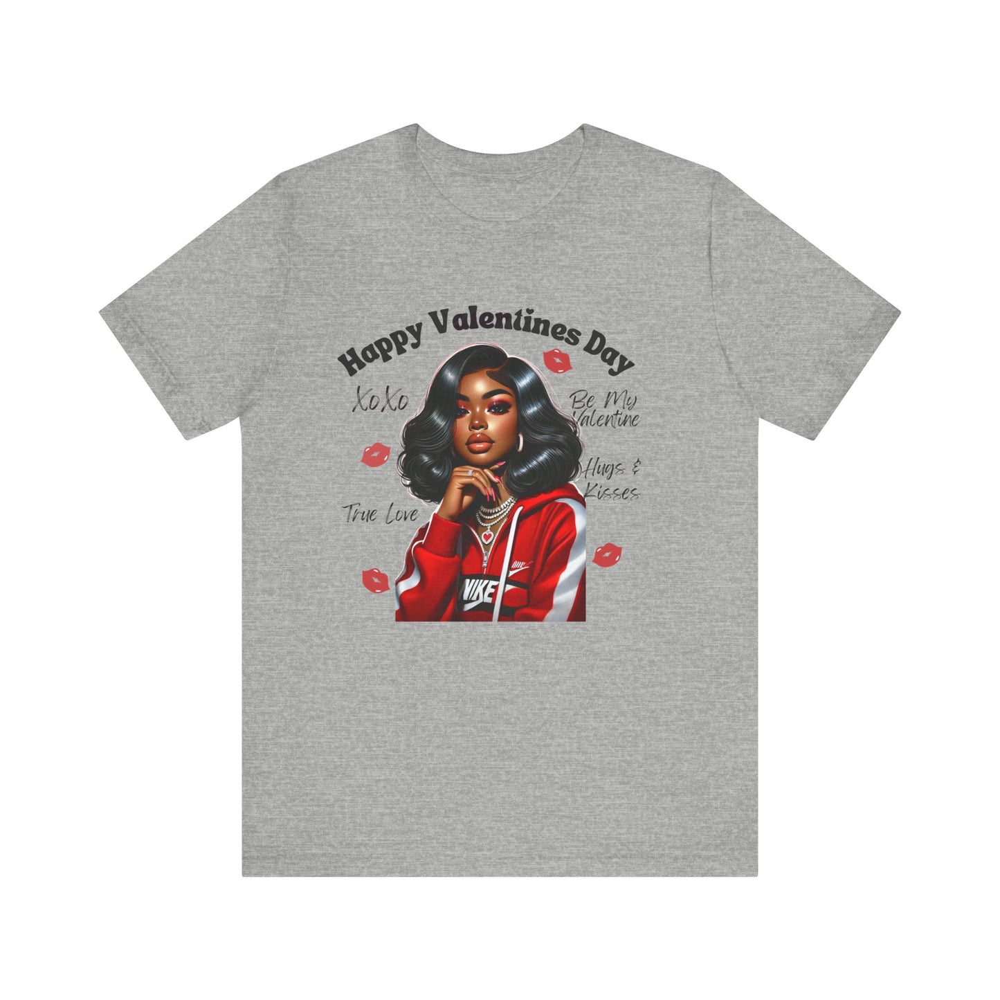 "Happy Valentines Day" - Unisex Jersey Short Sleeve Tee
