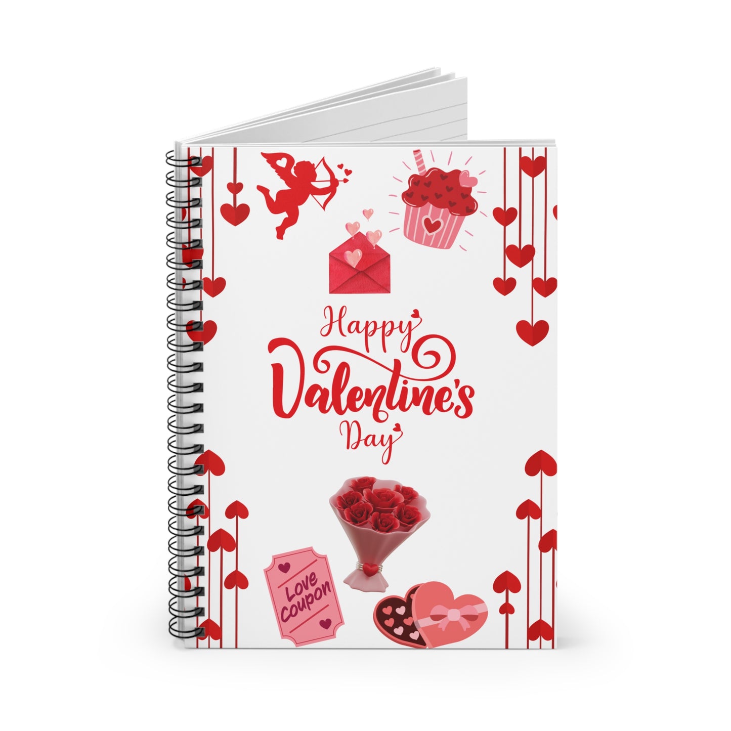 Valentines Day Notebook - Ruled Line