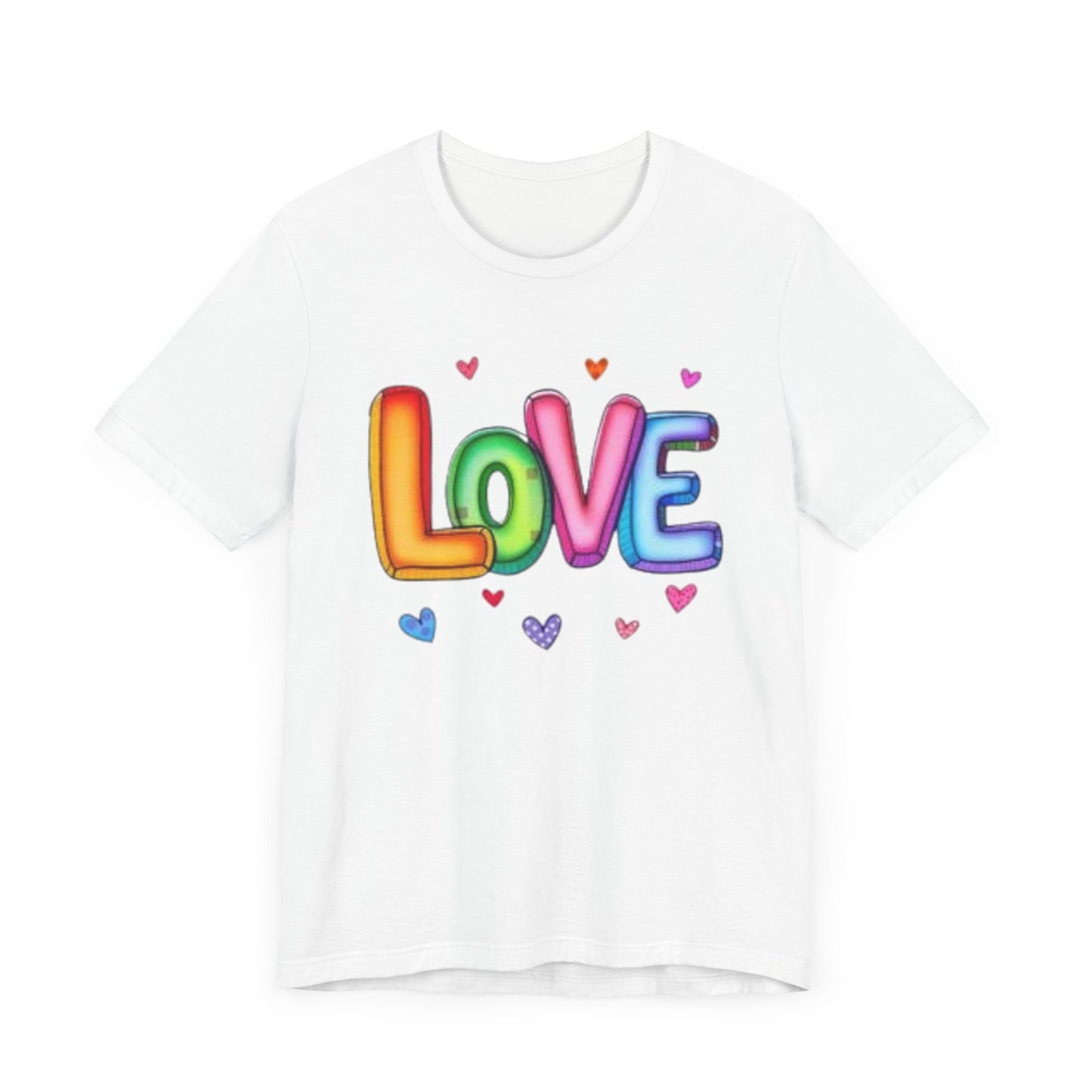 "Colorful Love" - Unisex Jersey Short Sleeve Tee
