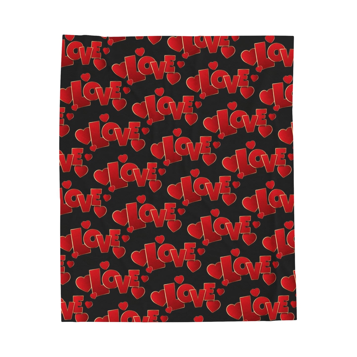"Love" - Velveteen Plush Blanket