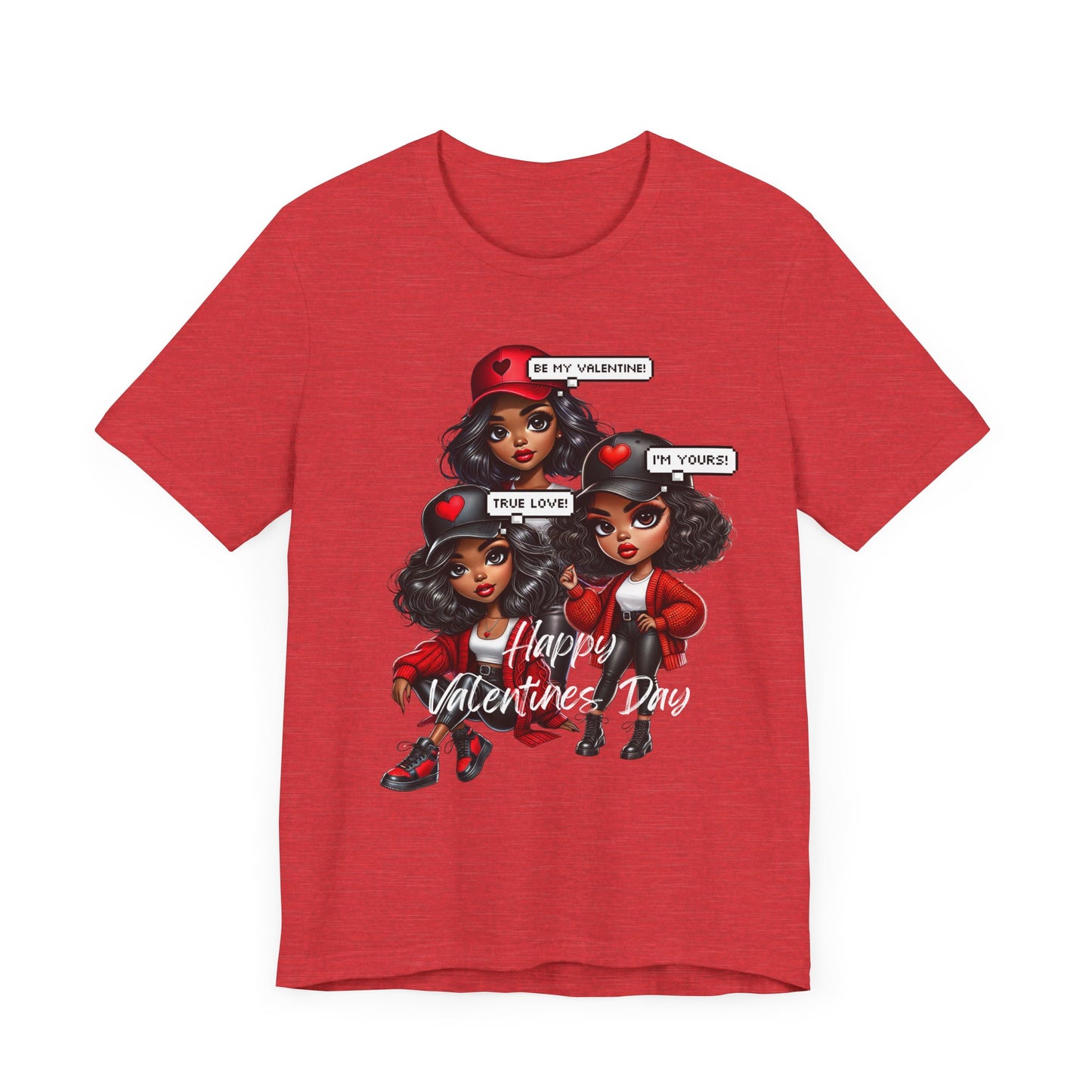 "Happy Valentines Day" - Unisex Jersey Short Sleeve Tee