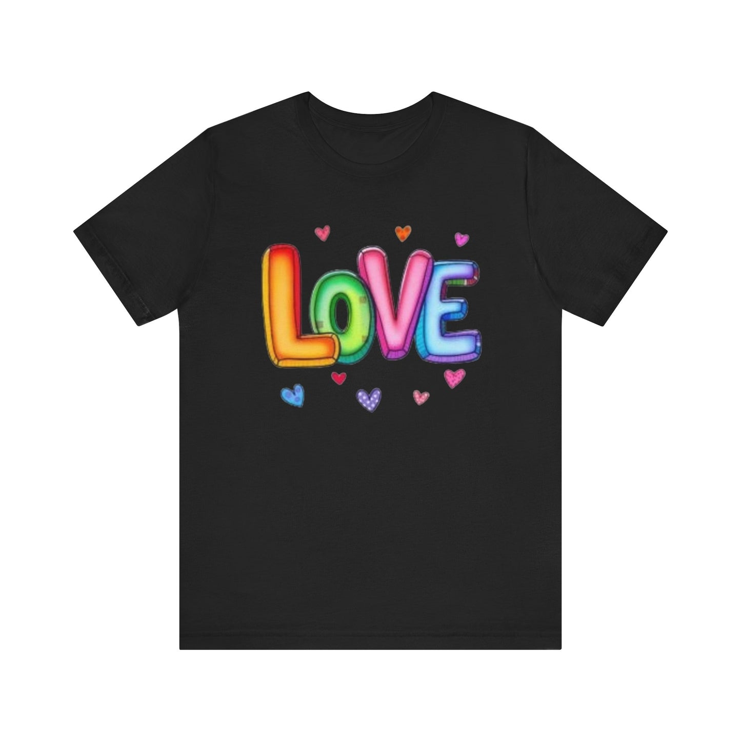 "Colorful Love" - Unisex Jersey Short Sleeve Tee