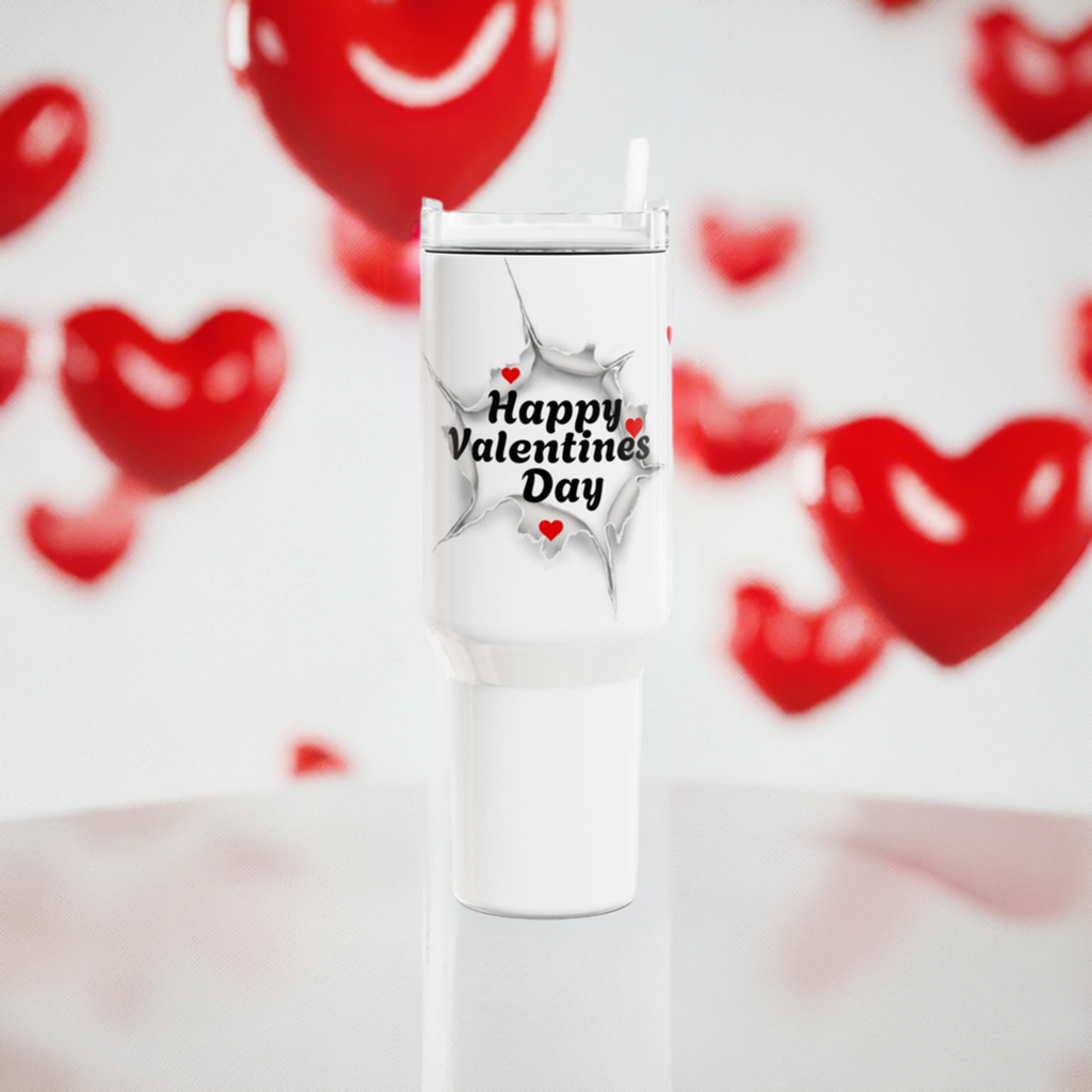 "Happy Valentines Day" - Tumbler, 40oz