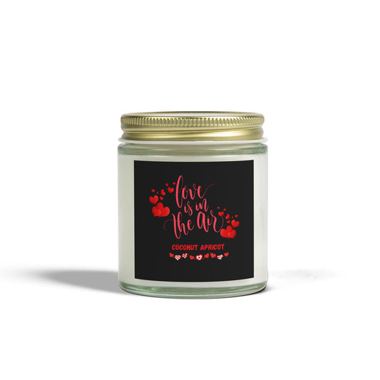 Scented Candle, Valentines Day Coconut Apricot Wax (4oz, 9oz)