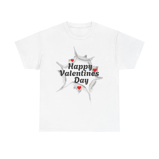 "Happy Valentines Day" - Unisex Heavy Cotton Tee