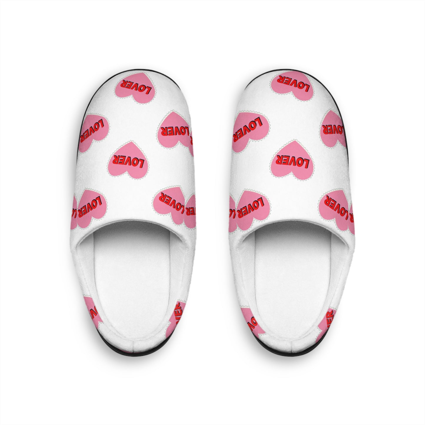 Women's Slippers - Valentines Day Heart Design