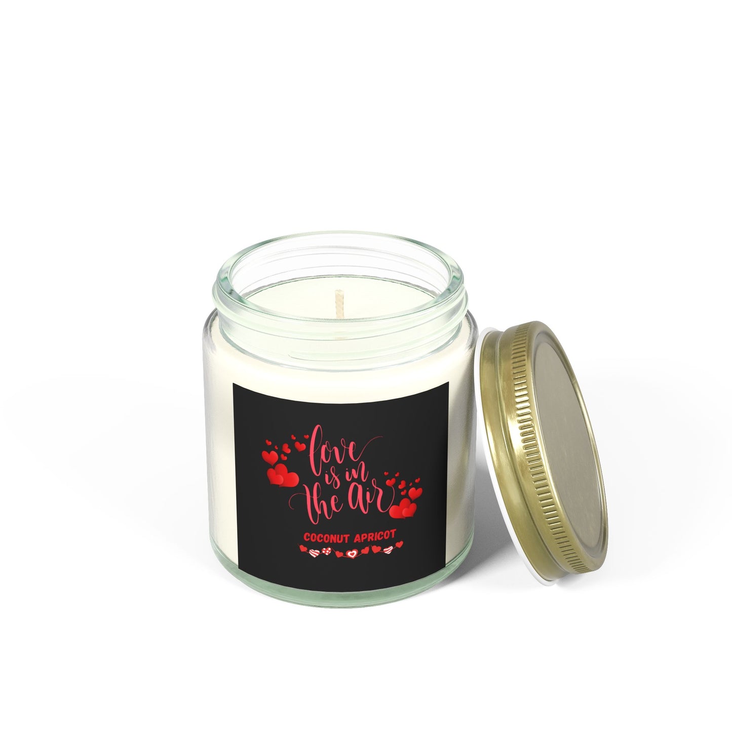 Scented Candle, Valentines Day Coconut Apricot Wax (4oz, 9oz)