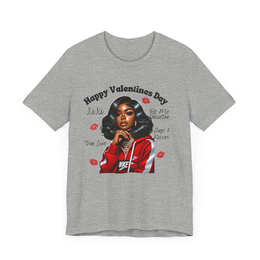 "Happy Valentines Day" - Unisex Jersey Short Sleeve Tee