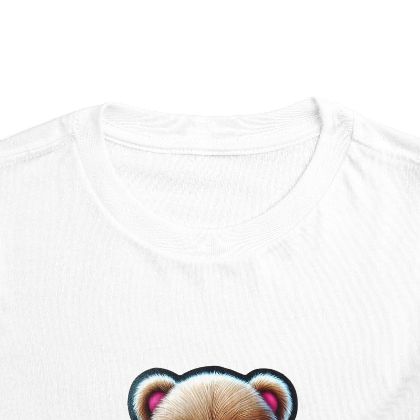 "Happy Valentines Day Teddy Bear" - Toddler Short Sleeve Tee