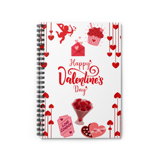 Valentines Day Notebook - Ruled Line