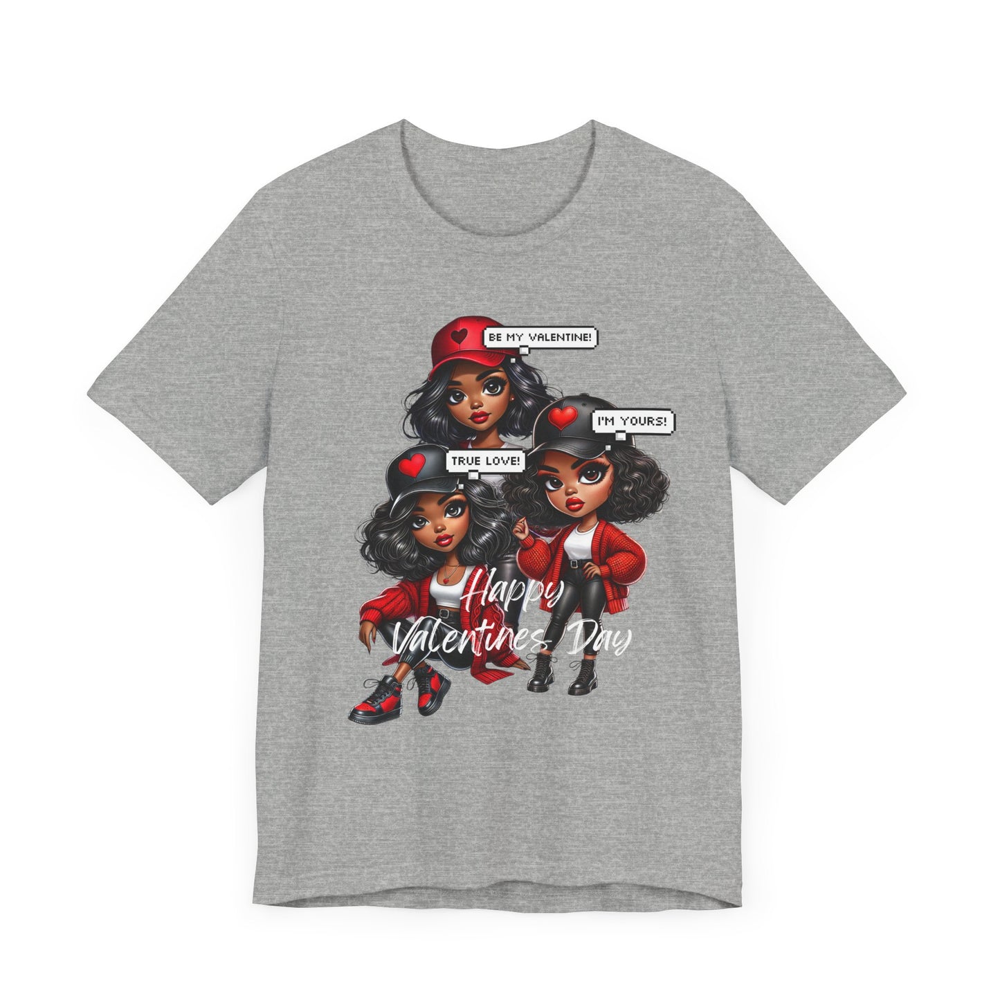 "Happy Valentines Day" - Unisex Jersey Short Sleeve Tee